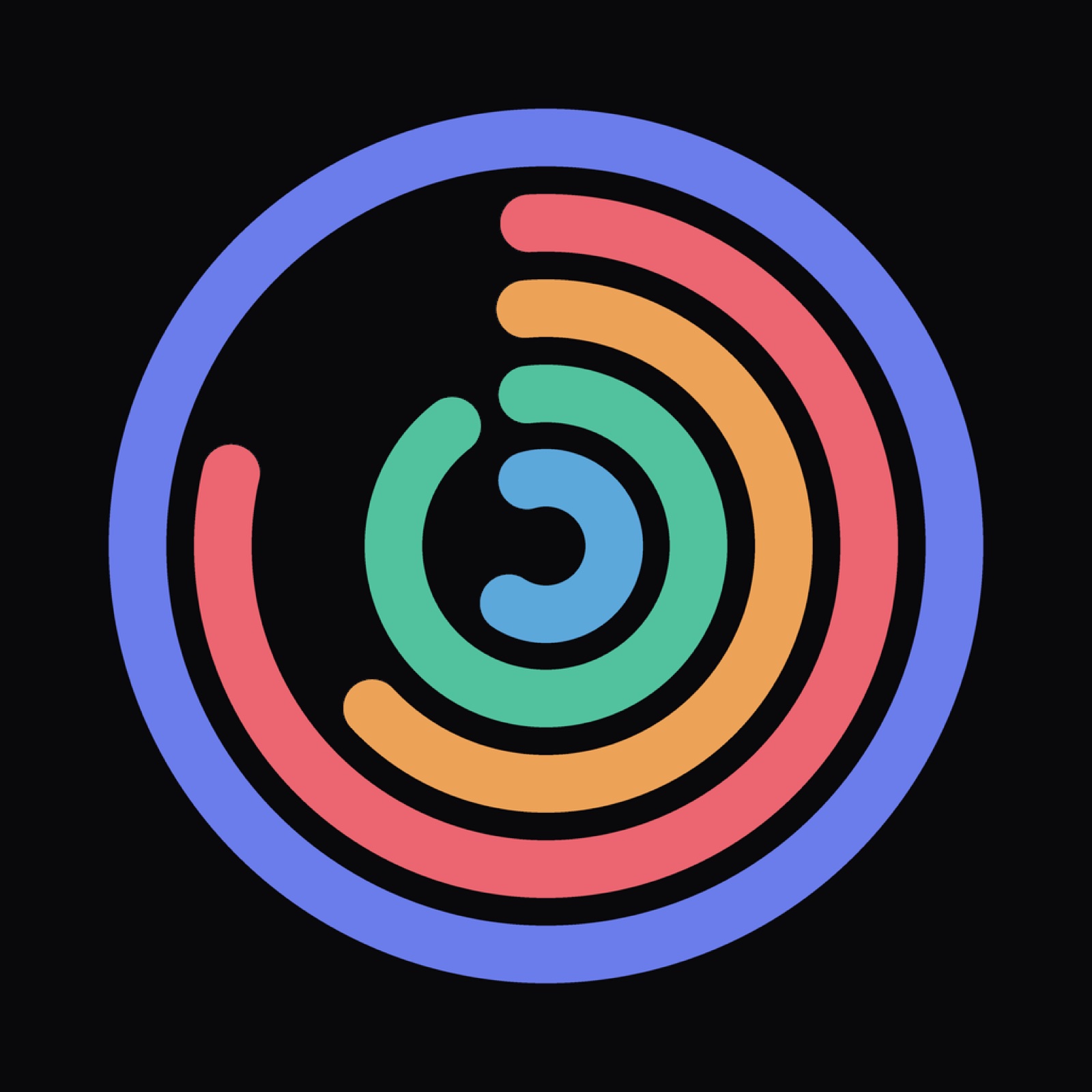 Everything app icon formed from five concentric progress rings.