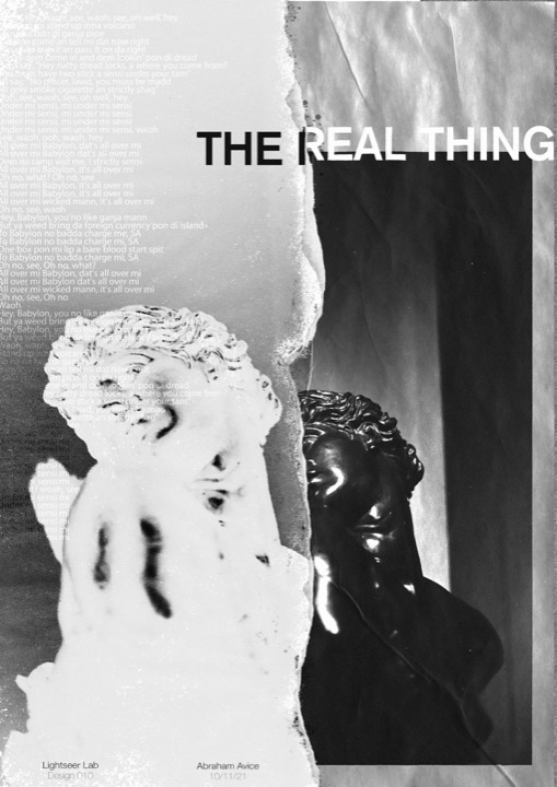 THE REAL THING 2 copie poster.