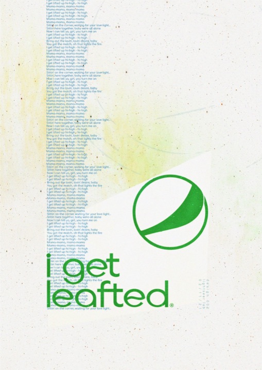 i get leafted poster.