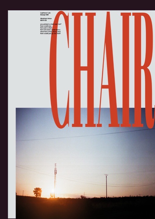 CHAIR poster.