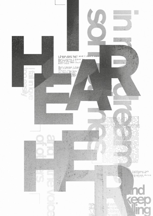 I Hear her 1 poster.
