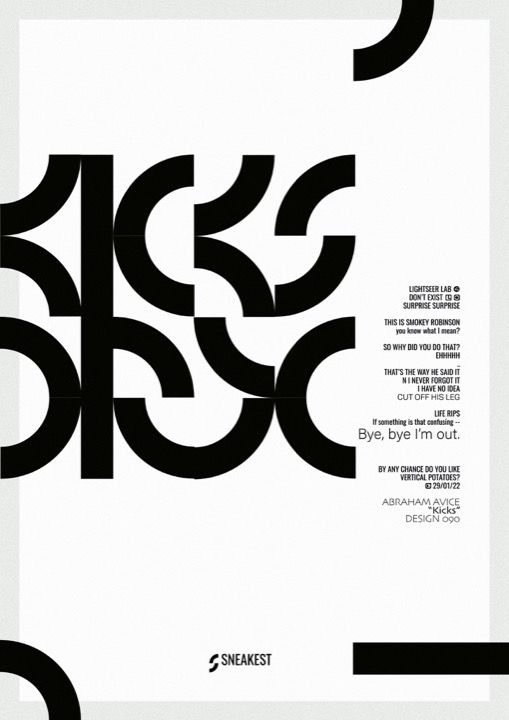 Kicks.PRINT READY poster.