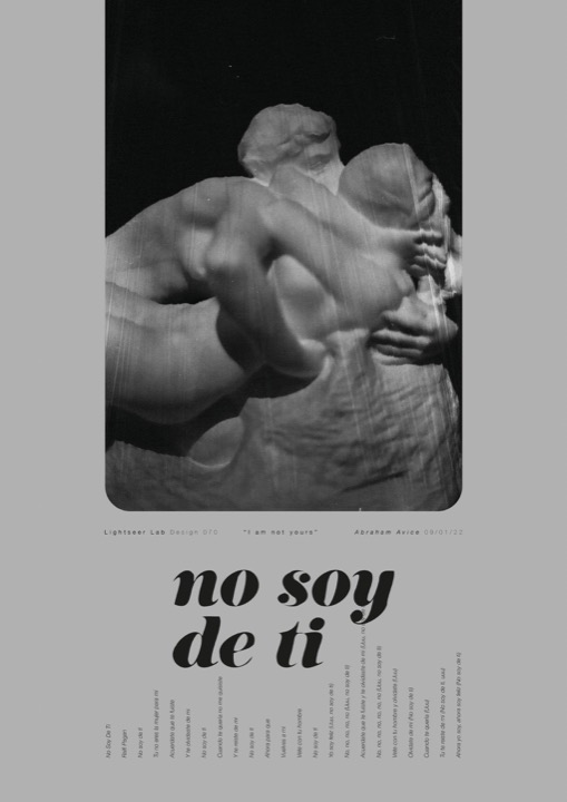 NO SOY DE TI poster.