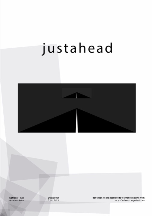 Justahead poster.