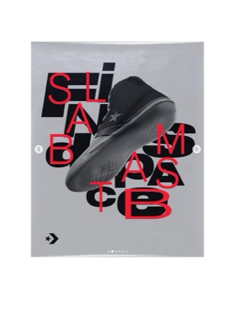 Typographic climbing-shoe composition developed for Substation.